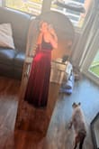 I ordered this dress for an October "semi formal/cocktail attire" wedding in Tucson. I decided I love the dress, but it felt like it might be too formal for the wedding. It's LONG. I'm 5'9, and I would need 2-3 inch heels to make sure I wouldn't trip over the dress. The dress is SO comfy. It's really soft, and the lace-up back made me feel supported. I'm ending up returning it, but only because it doesn't fit the vibe of the wedding- I love the dress! I wanted to keep it, but it seems like I would need a more formal event to wear it to. - Mackenzie A.