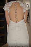 Very figure flattering- if you have the perfect dimensions for it. While I was almost there, not quite it! The gaping the lower back caused it to bunch in the front at times too. GREAT potential choice for showing off a new back/spinal tattoo though! Did end up returning, no issues with the return :) - Elizabeth F.