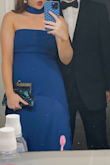 Such a great dress! Material is nice and the dress is well-made! The color was vibrant and rich-looking! Got so many compliments!! I also bought a satin scarf from Amazon to match, and it was perfect for a black tie wedding! - Rachel L.