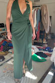 This dress is poorly made, with terrible, cheap material; the colour is not as pictured, it is more of a dark green. I thought I received the wrong order (it's that different), and the gold accessory is SO cheap and hollow that I could easily break it in half if I tried. This dress likely cost $20 or less to make and is wayyyyyy too overpriced for the reality of what it is. I ordered two other dresses, which I am happy with, but I do believe this site is a hit-or-miss. If you are going to buy a dress from lulus, I would highly recommend only going for the ones that others have reviewed. - Chanelle M.