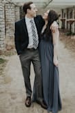 The dress fit and looked exactly as I expected it to. The skirt flowed beautifully and was so fun to dance in. Also, this denim color is to die for. - Lexie B.