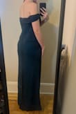 Bust size: 30DD (No such option in the drop-down)
This dress runs a little small, but the fabric is very stretchy to accommodate my smaller bust and waist at the same time. The sleeves doesn't drape like the model photo on my 11" circumference arm. But I think it's more secure and I can still move freely in it. - Alexandria W.