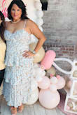 I wore this dress for a baby shower for my daughter-in-law, and it was perfect. The dress was flattering, very feminine, and comfortable to wear. - Doreen S.