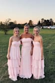 These dresses were very cute! My daughters wore then in my sisters wedding and they were perfect. Definitely size up. One daughter is typically an xxs, and the other is usually a xs-s. The xxs daughter had to get an xs, and the xs daughter had to get a small. We were kinda wondering if she needed to do a M, but the S ended up being fine. I really believe after so much trial and error for my sister's wedding that all of these dresses are made a size smaller. So just keep in mind. But they're made very well and super cute! - Brooke G.
