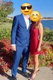 Really pretty dress. Would highly recommend! I received many compliments on, beautiful, vibrant crimson color. I fit both in the xxs, and xs. I decided to go with the xs simply because it was a touch longer. Otherwise,  not much difference in the overall fit. - Nicole F.