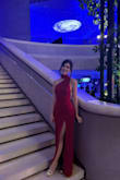This dress made me feel so pretty. The red was vibrant, and it fit like a glove. There was a bit of side boob action, but nothing I wasn't confident about. The material felt like good quality and was comfortable to wear and move around in. I would recommend getting your hair done in a high updo. - Chloe S.
