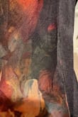 I wore this to a wedding and got multiple compliments! The dress has a two overlay, top being sheer and bottom being solid. Did not have any see through problems with black/orange flowers. The back loop lies a little weird at times, but overall has the structure. - Anya K.
