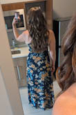 Comfortable dress, perfect length and the slit hit nicely without feeling too high. - Aly B.
