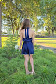 The xxs fit perfectly in the length and width. The color and fabric were stunning. So happy with this for our homecoming dance. - Cara G.