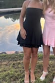 I'm small in the waist and have "soccer legs," so this was perfect for highlighting my waist, and still had plenty of room in the skirt for my muscles. Straps made for the perfect cinched top. - Janna L.