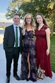 The colors in this dress are gorgeous and perfect for a fall wedding.  My dress ran a little loose in the top but fit like a glove everywhere else!  The skirt is flowy and is fun to dance in!  I would definitely recommend!!! - Candace R.