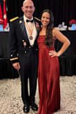 I wore this to my husband's Military Ball and received lots of compliments. I love the pleats and how "flowy" and comfortable the dress is.  I do feel it fits true to size, but you will need heels with this dress, as it will touch the floor without them. The top is a little fitted, and I am not large chested (34A), but the next size up would have been too big. So, if you are larger in the chest, I would size up one size.  I'm really happy with the quality of the dress, and definitely recommend it to anyone! - Paige P.