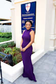The dress fit me very well. I would need to take up the straps on each side a bit, but no one knew. Everyone complimented me in this dress!! The color is absolutely stunning! - Shani M.