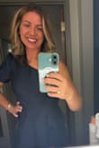 Got so many compliments on this. Note: The material doesn't have a lot of give, though. The jumpsuit is elevated and classy, and I wore a nude, strappy heel with this. Felt great in the jumpsuit and was able to dance the night away. - Anastasia K.