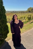 This dress was EVERYTHING!!!! I got so many compliments and it was so flattering. I am a 40G and this fit perfect. I did order a 3x initially but it was too big. The 2x was perfect. I am usually a 18/20 in dresses because I am so busty. - Caitlin B.