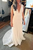 I bought several dresses to try, and this is the one I chose for my elopement. It fits great (a bit large in the chest, but that's on me, not the dress)! It moves really nicely, was made of heavy, quality fabric, and was perfect for my boho vibe! - Daphne B.