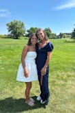 I wore this the day before my besties wedding and LOVE it. Slightly big in the chest but still one of my favorite dresses ever. Really nice elegant material. - Madison A.