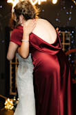 I wore the Captivating Presence Wine Red Satin Cowl Back Maxi Dress as the maid of honor in a wedding, and it was stunning. The color and fit were beautiful, and the satin fabric felt soft, not too thin, though I wished it were a bit thicker. At 5'11, I was thrilled by the length; it reached the floor even with 1¾-inch heels, which rarely happens for me! Wrinkles were tricky, but Lulus customer service was wonderful. Using their tips (and a pressing cloth with medium-high heat, inside out), the wrinkles came out perfectly and stayed out all night. If you wear shapewear, I recommend Spanx's low-back option. It worked great under this dress and didn't show. My only complaint is that the fabric shows moisture easily, so sweat or tears can leave spots until dry. Overall, this dress is gorgeous, comfortable, and very flattering. I received so many compliments and would absolutely buy it again, especially at this price point! - Bonnie S.