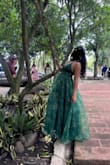 This dress was truly better than perfect for me; a bit tight on the chest/breast area but manageable. I got so many lovely compliment about the style, fabric/texture, and quality of the dress. - Maria J.