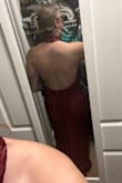 I wanted to like this dress SO bad. It's so elegant looking in the pictures, but once I got it, the material looked cheaper even though it technically isn't. Also, I expected the skirt to go either straight down or out a tad to be more gown like. It goes down and almost in some (?) I don't know how to explain it. I usually wear a medium in everything but ordered a small based on reviews, and it fits great. So I would suggest sizing down 1 - Logan S.