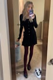This dress goes really well with opaque tights for winter events. - Jessica P.