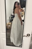 At first, I was hesitant to buy it since there were no reviews. This dress completely exceeded my expectations! The material is thick and heavy. The length is perfect. I simply loved it! - Triccia A.