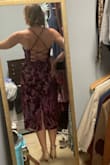 I love this dress, the fabric, the color, and the length. The problem was that the bustier was kind of limp. It needed a little wire or cups to structure the girls together:) - Kelli T.