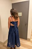 Overall, the dress looks really nice, and I got a lot of compliments! However, the bust was too big for my small chest, even after I tied it as tight as possible and made the straps as short as possible. The dress is also pretty long, I'm 5'7, and I think I would have had to wear 4" heels to not trip on the dress. I ended up hemming it to my mid-calf instead, which worked well and made it a tad less formal! - Alexa H.