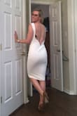 Ahhh! I can't wait to wear this sleeveless beauty out on a date! The lines are perfect and sexy in the best way! It's lined so it's not see-through and it fits perfect as always! - Kara N.
