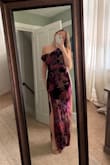 This dress looks perfect for a fall wedding. The material is soft and thick, feels nice quality. It is a bit long still with heels, but otherwise perfect! - Laney S.