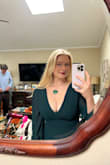 Loved this dress and got many compliments throughout the night. It was fitted on my waist and hips, but in a flattering way for my shape. The bust was quite busty with my sticky bra, but I didn't mind. Overall, I would recommend! - Lindsey R.