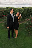 My favorite wedding/ formal attire dress! So comfy, perfect length and doesnât ride up like most dresses. Business in the front and party in the back with the open back! A must buy! - Devon D.