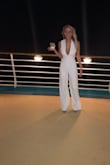 I cannot get over how much I LOVE this romper! I wore it to formal night on a cruise and turned heads the entire night! I received a vast amount of compliments! I do have a bigger chest, so it was a little more sexy, but think this would be just perfect on any sized chest!! YOU WANT THIS IN YOUR CLOSET. You will feel like a queen in it. - Cheyenne
