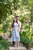 This dress was very flattering and was perfect for my engagement shoot! It is a gorgeous dress. I wore a sticky bra underneath :) - Ashley S.