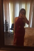 I ordered this dress for a wedding and I love it! The fabric its nice, does not look cheap at all. It fit me a little tight on the hips because I am a little chubby, but I would not change the size. I definitely recommend this dress. - Barbara A.