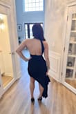 Perfect Dress for an elegant evening! Fits well. The dress has enough stretch to hold you up and in! - Brooke D.