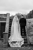 A perfect dress for a small wedding ceremony. It fits good but a little too long for my high (I'm 164cm), just the arms were little bit uncomfortable because they kept slipping off. In general, it was perfect, love it! - Azra A.