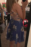 This was out of stock when i first wanted it, but i made sure to sign up for an email for when it was back! This dress is amazing and it is veey comfortable!!! You'll need pasties, though - Mila D.