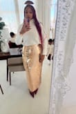 I absolutely loved this skirt! Purchased it for family holiday photos and she's a stunner. Great length for what I wanted, & a perfect fit. Not too tight or too loose. I am 5'5 and fall between the range of 180-190 most of the time. - Raven M.