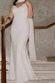 I love this dress! It fits perfectly, is very comfortable, and is good quality. It had a couple strands come loose, but they were easy to cut off. I had to get 3 inch heels because it's a little long, but other than that, it fits great! - Kendall C.