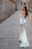 So happy to find this dress, it fit me perfectly and made me feel so beautiful. Every detail of this is just stunning. I highly recommend it. - Maria F.