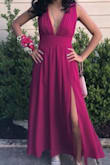 This dress is the perfect combination of flirty and classy. Fits loose on the breast and the hip but snug at the waist. It's a great dress for something formal. I wore this to prom, but it can even be used for a wedding. I'm very short, so I had to get mine altered because it was too long for me. Overall it's made out of perfect soft and flowy material and I fell in love with it the moment I saw it - Rebecca J.