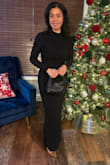I ordered this dress for my birthday, and it fit perfectly on me. The length was just right for the heels I paired with it. The material made walking, sitting, and eating lots comfortable. I am very pleased with this dress. Compliments were given!!! - Tara V.