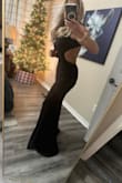 Loooved this dress! Received so many compliments! Fit was perfect, however it was long on me because I am only 5'0 so that's pretty normal. Otherwise, beautiful classy dress!! - Alyson P.