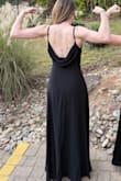 I got this dress for a black tie wedding. Beautiful, comfortable, fabric is elastic, so it stretches well, will for sure wear this again at other fancy events. - Katrina H.