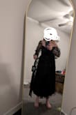 I ordered this dress confidently because I was so happy with my last purchase but its almost unwearable. It looks cute in theory but there's literally nothing keeping the top up on me. The sleeves are only decorative and the top isn't secured at all. And I'm 32DDD so there's no way I'm just not filling it out lol. I missed the window to return so I might attempt to wear it one day but I'll have to use a lot of fashion tape to secure it. If customer support is listening, it still has all the tags, I'll take store credit! - Mary L.