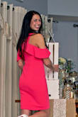 I bought this dress for my bridal shower. It fit beautifully! Color is amazing in person and looks great, especially with a little tan! Would highly recommend this dress to anyone! Got a lot of compliments! - Stephanie G.