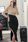Beautiful sweater dress, you can elevate the dress with cute boots, keeps you warm, loving the color, gives you feminine curves - Yery Q.