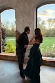 I loved this dress! It is VERY long, which I knew ahead of time by reading reviews. Paired it with some platform heels, and it was the perfect length! Still covered my toes and just barely kissed the ground. - Mackenzie K.