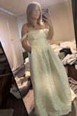 I love this dress so much and im pretty sure this will be my wedding dress! I love the corset for it to fit perfectly. I plan to have it hemmed for my height; it's too long even with 3" heels. I added my own satin ivory scarf to complete the look, and it's perfect (will not be wearing a veil). I also have a sticky bra to fill in a bit because there are no sewn in cups. My favorite part, though, is the POCKETS!! - Amanda L.